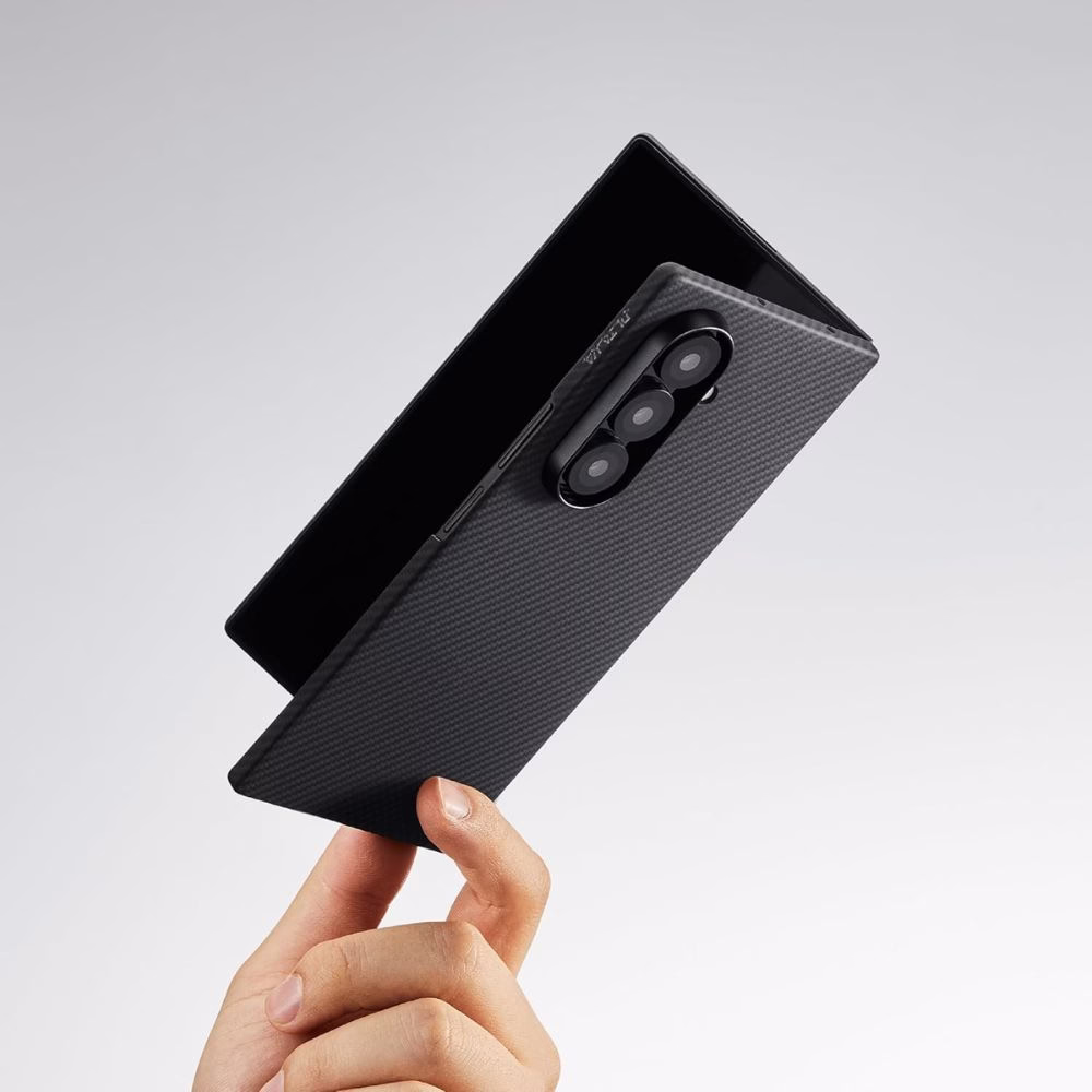 Чохол Pitaka Ultra-Slim Twill Black/Grey для Samsung Galaxy Z Fold 7 (FBFOLD7) - 1